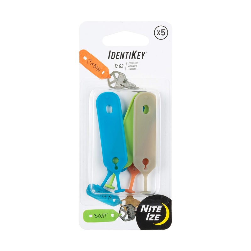 Nite Ize IdentiKey Tags, Quickly Identify Keys With Colorful, Durable Write-On Key Flags, Assorted, 1 Count (Pack of 1) - Image 1